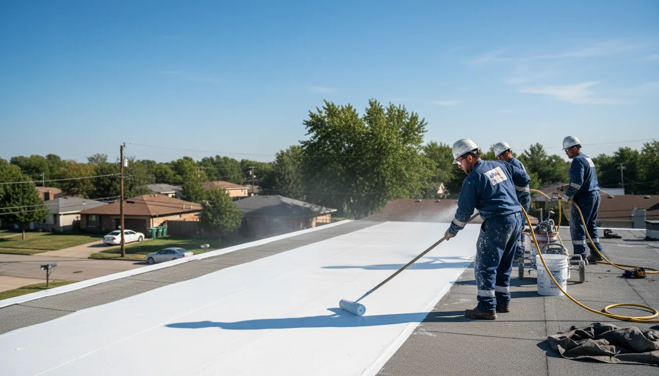 Commercial roof coating in Bristow, IA near me